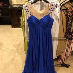 Sheri hill evening gown royal blue